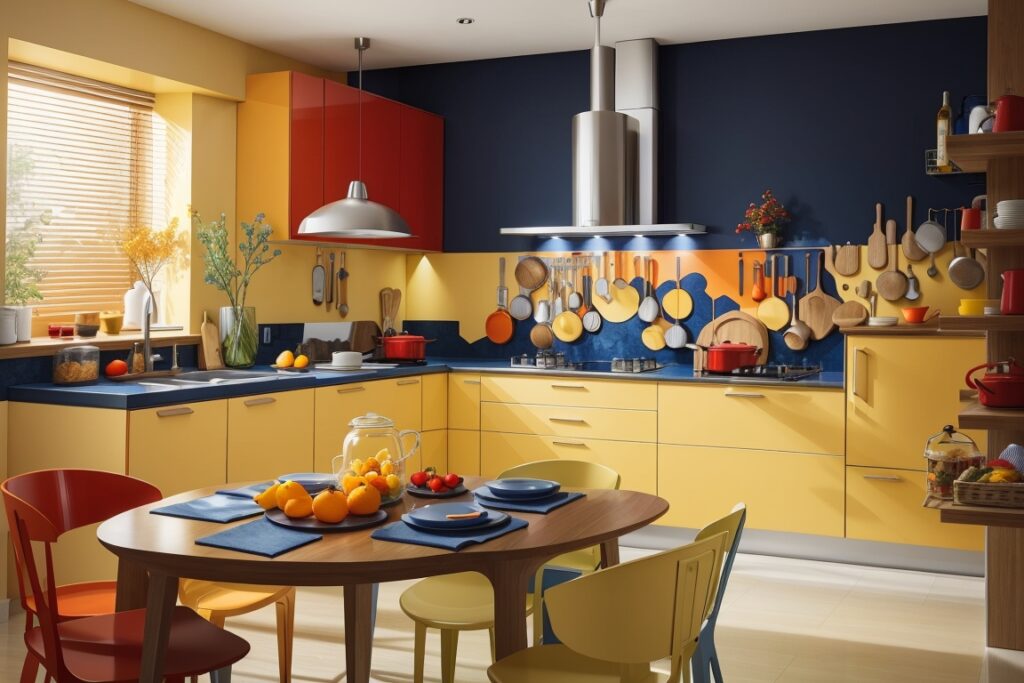 Yellow Dominated Kitchen